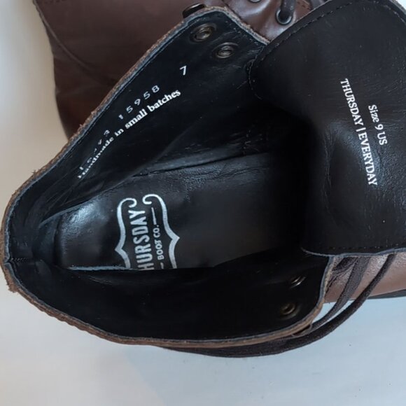 Thursday Boot Company Mens 9 Brown Leather Ankle Boots 'Captain' - Picture 5 of 10